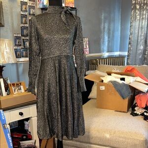 Elegant Black and White Women's Dress